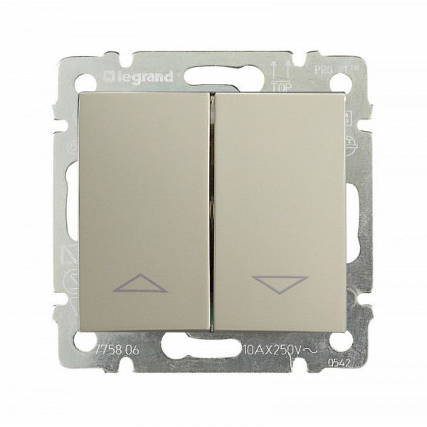 Выключатель под жалюзи Legrand Valena Classic с механической блокировкой, слоновая кость 774304