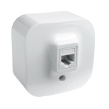 Розетка RJ-45 Legrand Quteo одиночная, кат. 5е, белая 782224