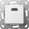 Розетка HDMI Gira System 55 чисто-белый глянцевый 566903