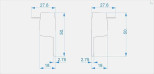 Заглушка Deko-Light End Cap H-EL-03-10 Set 2 pcs 979211