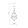 Уличный подвесной светильник Elektrostandard Regul H черная медь a031950