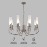 Умная классическая подвесная люстра 60117/8 никель