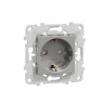 Розетка силовая Schneider Electric Unica New алюминий