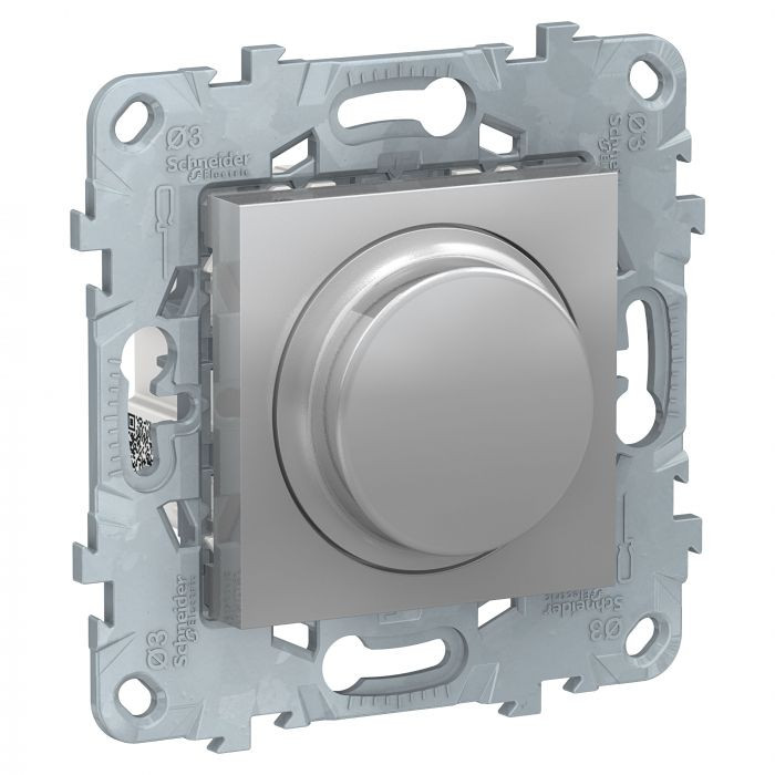 Светорегулятор поворотный Schneider Electric Unica New 5-200 Вт, алюминий