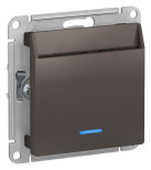 Выключатель для гостиниц Schneider Electric Atlas Design с подсветкой, мокко