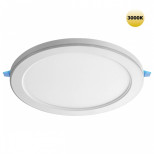 359022 SPOT NT23 499 белый Светильник встраиваемый светодиодный (три сценария работы) IP20 LED 3000К 18W+6W 100-265V 1680Лм SPAN