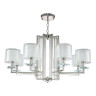 Подвесная люстра Crystal Lux Nicolas SP-PL8 Nickel/White