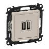 Зарядное устройство Legrand Valena Life слоновая кость 753512