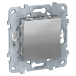 Светорегулятор кнопочный Schneider Electric Unica New 7-200 Вт, алюминий