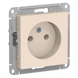 Розетка силовая Schneider Electric Atlas Design без заземления, бежевая