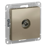 Розетка TV Schneider Electric Atlas Design проходная, шампань