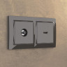Рамка Werkel Snabb Basic на 2 поста серо-коричневый WL03-Frame-02 4690389099045
