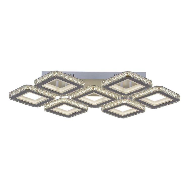 Потолочная светодиодная люстра Reluce 03902-0.3-07A WH+CR Потолочная светодиодная люстра Reluce 03902-0.3-07A WH+CR