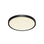 7662/24L MITRA LED SN 090 Светильник пластик/белый/черный LED 24Вт 3000/4000K D300 IP40 OMEGA BLACK