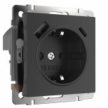 Розетка Werkel с быстрой зарядкой USB Type A+С черный W1171708 4690389176449