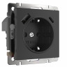 Розетка Werkel с быстрой зарядкой USB Type A+С черный W1171708 4690389176449