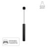 A1526SP-1BK Светильник подвесной RIDGET для MR16 Ø54x340мм черный IP20