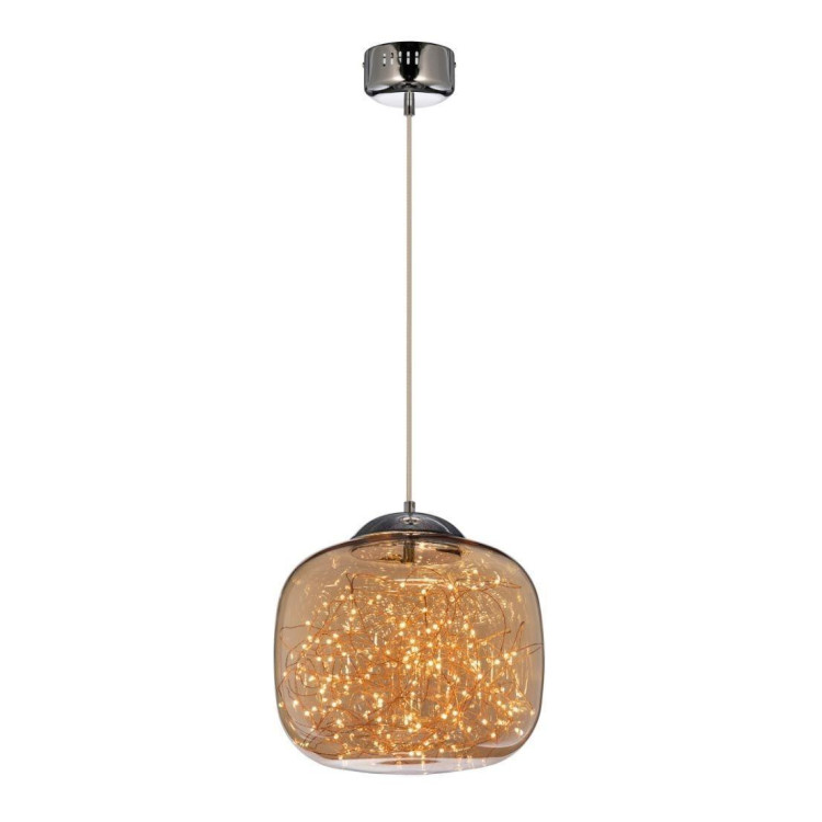 Подвесной светодиодный светильник Lumina Deco Daisy LDP 6823-300 CHR+AMB Подвесной светодиодный светильник Lumina Deco Daisy LDP 6823-300 CHR+AMB