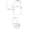 Настенный светильник (бра) Maytoni MOD050WL-02G