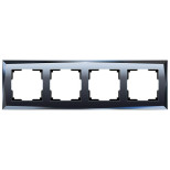 Рамка Werkel Diamant на 4 поста черный WL08-Frame-04 4690389054426