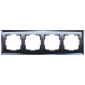 Рамка Werkel Diamant на 4 поста черный WL08-Frame-04 4690389054426
