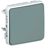 Выключатель кнопочный Legrand Plexo IP55 Н.О., серый 069540