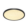 7662/32L MITRA LED SN 090 Светильник пластик/белый/черный LED 32Вт 3000/4000K D400 IP40 OMEGA BLACK