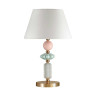 4861/1TB CLASSIC ODL_EX22 203 золотой/раноцветн.керамика/абажур Настольная лампа E27 1*60W 4861/1TB CANDY