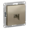 Розетка RJ-11 Schneider Electric Atlas Design шампань