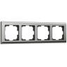 Рамка на 4 поста Werkel Metallic глянцевый никель W0041602 4690389159046
