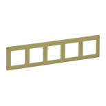 Рамка Legrand Valena Life на 5 поста, лайм 754085