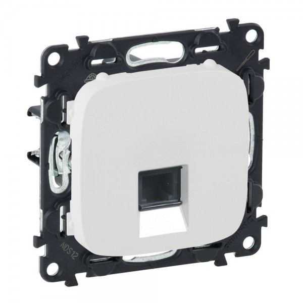 Розетка RJ-45 Legrand Valena Allure одиночная, cat. 6, до 1000 Мб/с, белая 753742