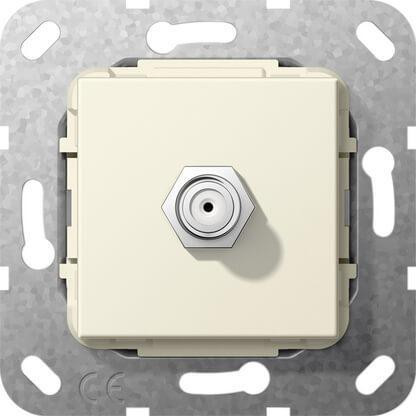 Розетка SAT-F Gira System 55 кремовый глянцевый 565001