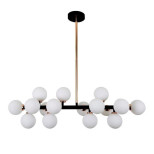 Подвесная люстра Lumina Deco Marsiada LDP 6033-16 BK+GD Подвесная люстра Lumina Deco Marsiada LDP 6033-16 BK+GD