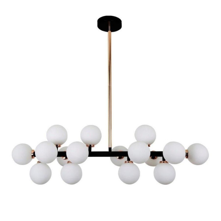 Подвесная люстра Lumina Deco Marsiada LDP 6033-16 BK+GD Подвесная люстра Lumina Deco Marsiada LDP 6033-16 BK+GD