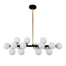 Подвесная люстра Lumina Deco Marsiada LDP 6033-16 BK+GD Подвесная люстра Lumina Deco Marsiada LDP 6033-16 BK+GD