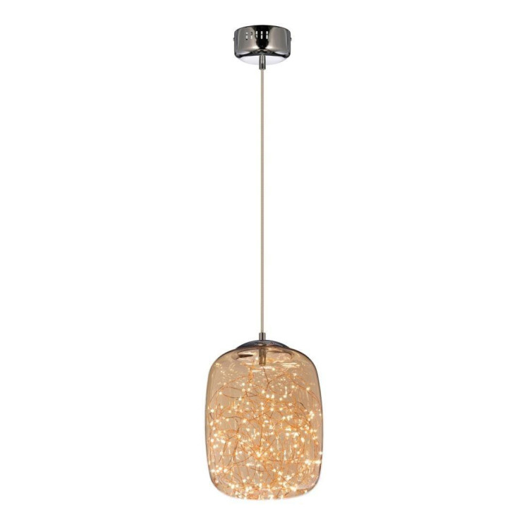 Подвесной светодиодный светильник Lumina Deco Daisy LDP 6824-220 CHR+AMB Подвесной светодиодный светильник Lumina Deco Daisy LDP 6824-220 CHR+AMB