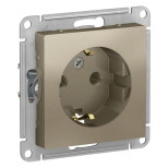 Розетка силовая Schneider Electric Atlas Design шампань