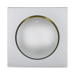 Накладка LK Studio светорегулятора с желтой световой индикацией (серебристый металлик) LK60 867103-1