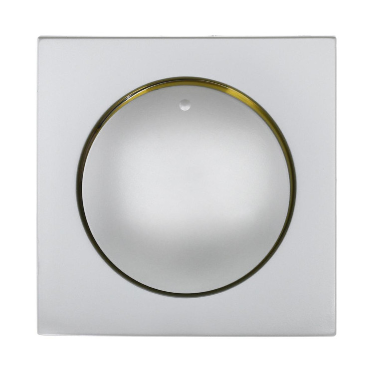 Накладка LK Studio светорегулятора с желтой световой индикацией (серебристый металлик) LK60 867103-1