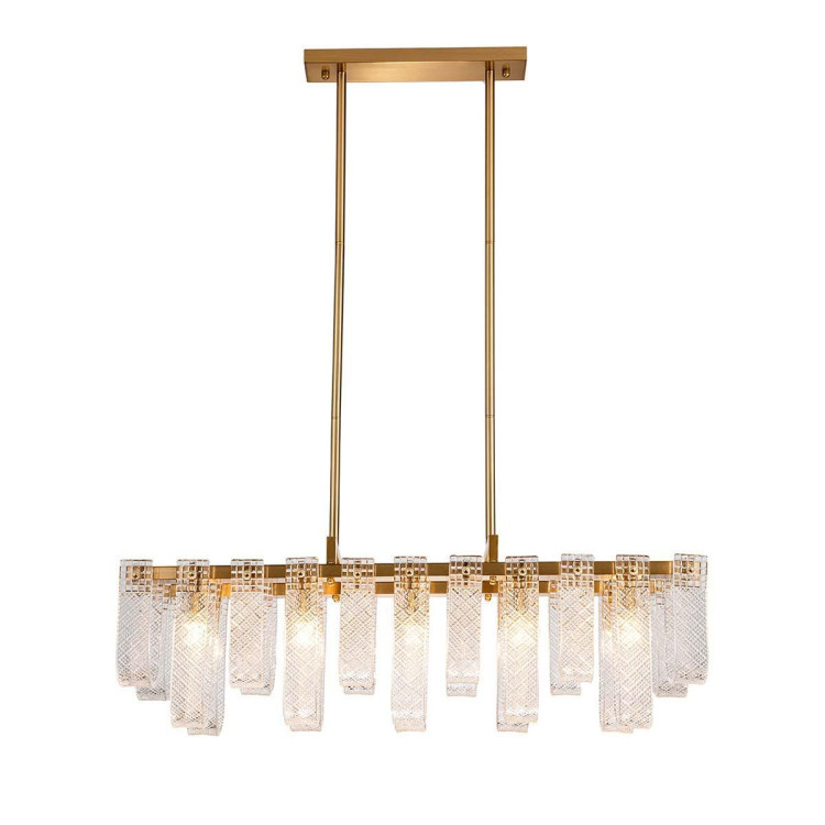 Подвесная люстра Indigo BRINA 12027/10PL Brass V000367 Подвесная люстра Indigo BRINA 12027/10PL Brass V000367
