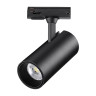 359161 PORT NT23 238 черный Светильник трековый однофазный трехжильный IP20 LED 24W 220V 3000К 2300Лм SELENE