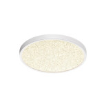 7661/24L MITRA LED SN 090 Светильник пластик/белый LED 24Вт 3000/4000K D300 IP40 OMEGA WHITE
