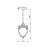 Подвесной светильник Outdoor O414PL-01GB