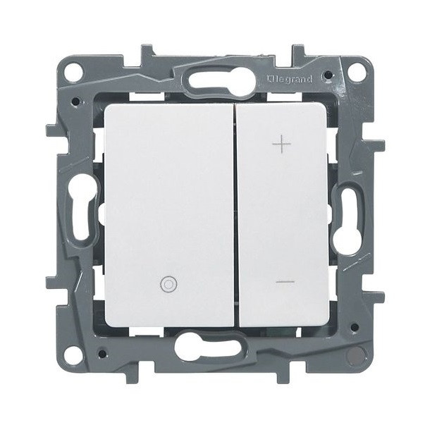 Светорегулятор Legrand Etika кнопочный 400 Вт, белый 672218