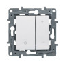 Светорегулятор Legrand Etika кнопочный 400 Вт, белый 672218