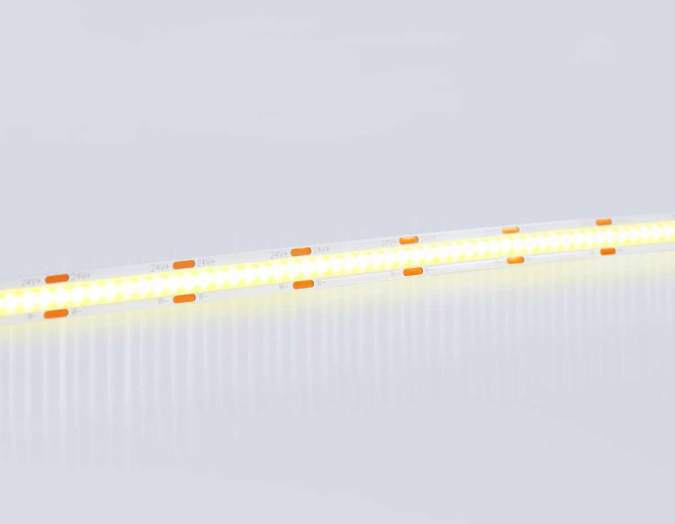 Светодиодная лента Ambrella Light GS4901 COB 608Led/ 12W m/ 24V IP20 CCT 3000-6500K/ 5m*8mm*2.2mm (3 конт.) GS4901