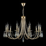 Подвесная люстра Crystal Lux Victoria SP10 Gold/Amber