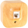 Розетка телефонная Legrand Quteo RJ-11, дерево 782274