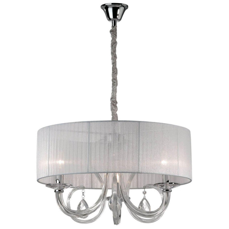 Подвесная люстра Ideal Lux Swan SP3 Bianco 035840 Подвесная люстра Ideal Lux Swan SP3 Bianco 035840